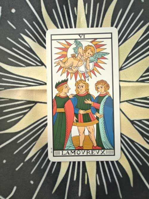 carta dei tarocchi Marsiglia gli amanti