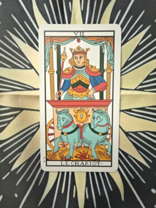 carta dei tarocchi Marsiglia il carro