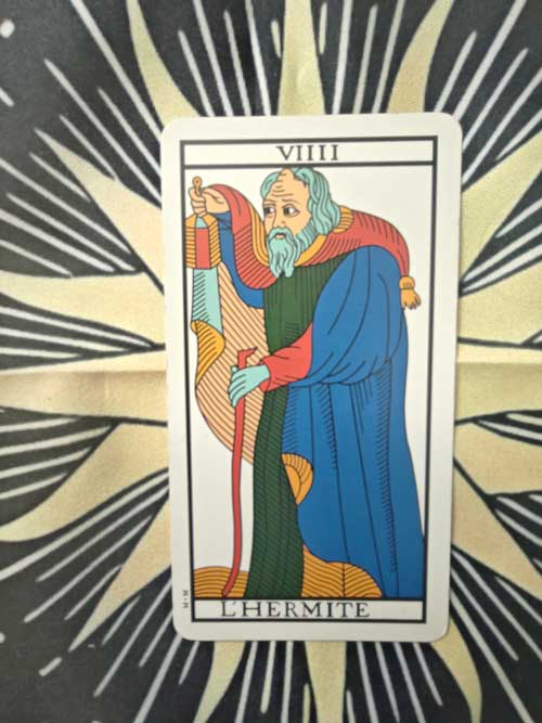 carta dei tarocchi Marsiglia l'eremita
