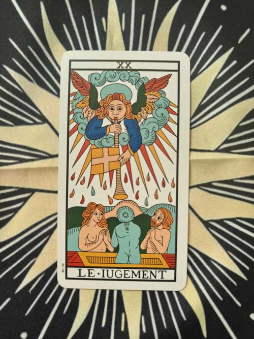 carta dei tarocchi Marsiglia il giudizio