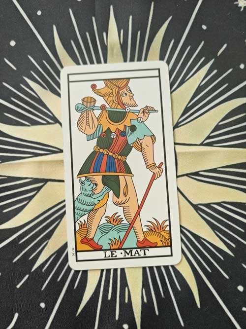 carta dei tarocchi Marsiglia il matto