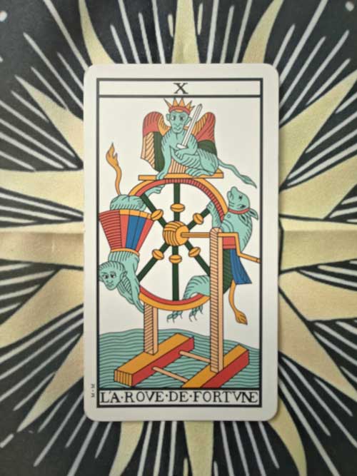 carta dei tarocchi Marsiglia la ruota