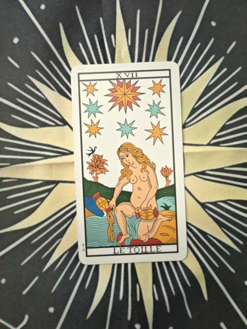 carta dei tarocchi Marsiglia la stella