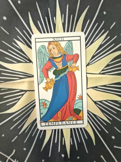 carta dei tarocchi Marsiglia la temperanza