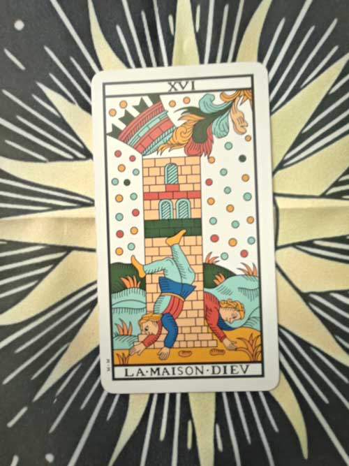 carta dei tarocchi Marsiglia la torre